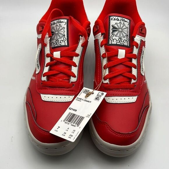 Reebok Classic Red and White Sneakers - Picture 4 of 11